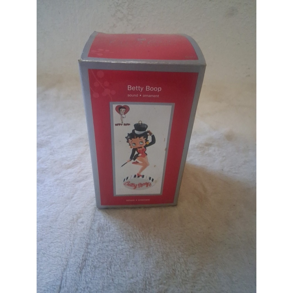 Heirloom Carlton Cards 2013 Betty Boop Top Hat Tails Sound Ornament NIB Works